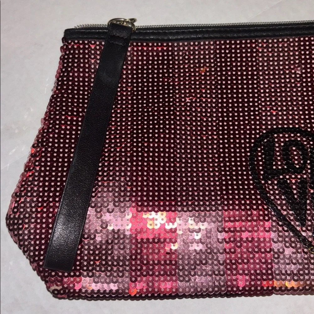 Victoria's Secret Pink Sequin Clutch Bag
